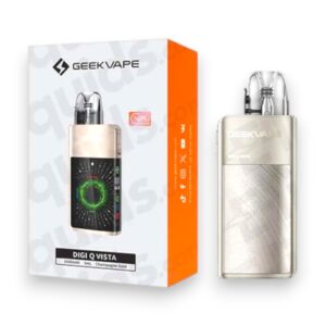 GEEK VAPE DIGI Q VISTA 1600mAh POD SYSTEM STARTER KIT WITH 2X3ML REFILLABLE Q CARTRIDGE - CHAMPAGNE GOLD - 1CT