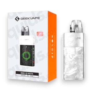 GEEK VAPE DIGI Q VISTA 1600mAh POD SYSTEM STARTER KIT WITH 2X3ML REFILLABLE Q CARTRIDGE - WHITE - 1CT