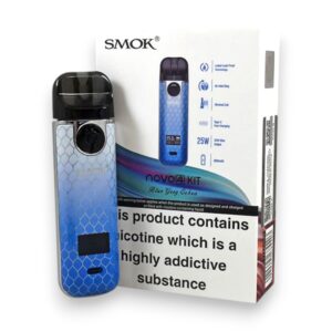 SMOK NOVO 4 KIT 800 MAH BLUE GREY COBRA EACH
