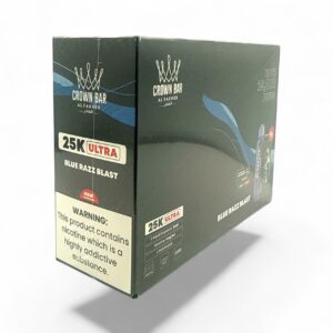 CROWN BAR PRO DISPOSABLE 25000 PUFF 5CT BLUE RAZZ BLAST