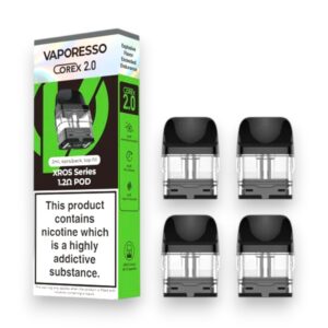 VAPORESSO COREX 2.0 XROS SERIES REFILLABLE REPLACEMENT POD 1.2OHM 2ML 4PK