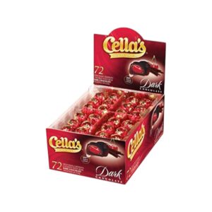 CM CELLA'S CHERRIES DARK CHOC. 72CT