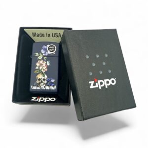 ZIPPO $39.95 EACH SKULL AND FLOWERS