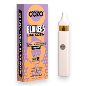 DOZO 2.5GM D9/D8 LIVE ROSIN BLINKERS 5CT BOX -BLACK CHERRY RUNTZ