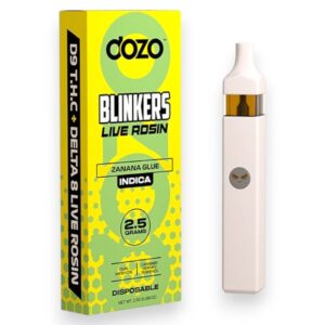 DOZO 2.5GM D9/D8 LIVE ROSIN BLINKERS 5CT BOX -ZANANA GLUE