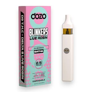 DOZO 2.5GM D9/D8 LIVE ROSIN BLINKERS 5CT BOX -ZA BERRIES