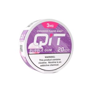 QIT POUCHES 3 MG 5CT -BUBBLE GUM