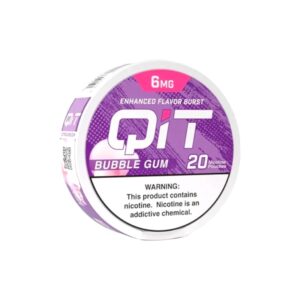 QIT POUCHES 6 MG 5CT -BUBBLE GUM