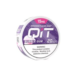 QIT POUCHES 15 MG 5CT -BUBBLE GUM