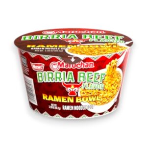 MARUCHAN SOUP RAMEN NOODLE BOWL BIRRIA BEEF 3.3OZ 6CT