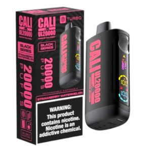 CALI BLACK SERIES UL20000 DISPOSABLE 6CT -STRAWBERRY WATERMELON