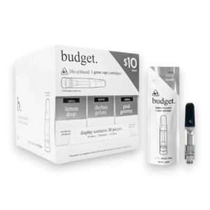 BUDGET THC-P 1GM CARTRIDGES 30CT BOX
