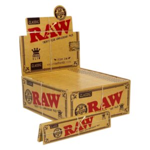 RAW CLASSIC 20TH ANNIVERSARY KING SIZE SLIM 50CT