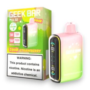 GEEK BAR PULSE 16 ML 15000PUFFS 5CT - SOUR STRAWBERRY