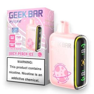 GEEK BAR PULSE 16 ML 15000PUFFS 5CT - JUICY PEACH ICE