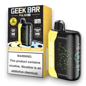 GEEK BAR PULSE X 18ML 25000PUFFS 5CT - BANANA TAFFY FREEZE