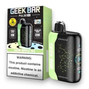GEEK BAR PULSE X 18ML 25000PUFFS 5CT - SOUR APPLE ICE