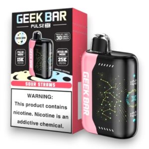 GEEK BAR PULSE X 18ML 25000PUFFS 5CT - SOUR STRAWS