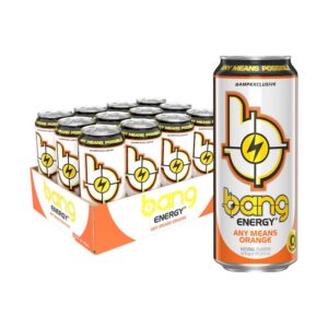 BANG ENERGY 16OZ BY ANY MEANS ORANGE 12CT