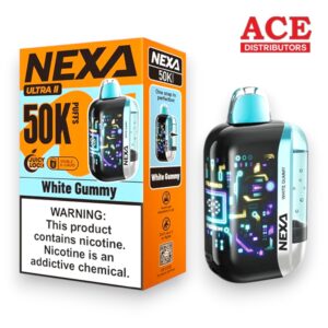 NEXA ULTRA II 50000 PUFFS DISPOSABLE 5CT BOX -WHITE GUMMY