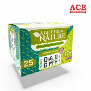 AGFN D9 GUMMY DISPLAY 25CT WATERMELON LIME
