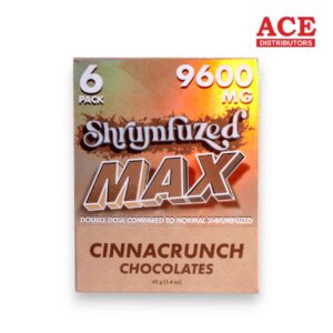 SHRUMFUZED MAX CHOCOLATES 9600MG 6PK 5CT CINNACRUNCH CHOCOLATE