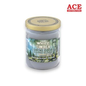 TOP CANDLE 13OZ WHITE TIMBER