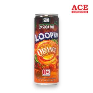 LOOPER 50MG D9 SODA POP 12OZ 4PK CANS -ORANGE
