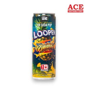 LOOPER 50MG D9 SODA POP 12OZ 4PK CANS -PINEAPPLE