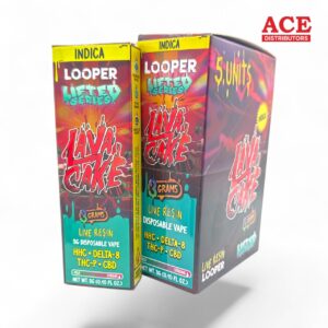 LOOPER LIFTED 3GM THC-P DISPOSABLES 5CT -LAVA CAKE INDICA