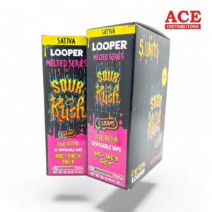 LOOPER MELTED 3GM THC-P DISPOSABLES 5CT -SOUR KUSH SATIVA
