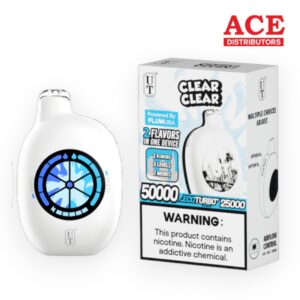 UT BAR DUAL FLAVOR 50K PUFF 5CT - CLEAR/CLEAR