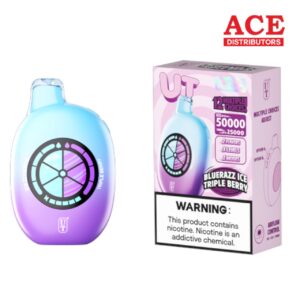 UT BAR DUAL FLAVOR 50K PUFF 5CT - BLUE RAZZ ICE/TRIPLE BERRY ICE