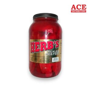 HERB'S PICKLED PIGS FEET JAR