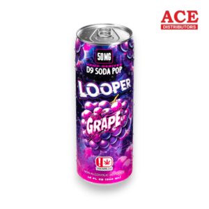 LOOPER 50MG D9 SODA POP 12OZ 4PK CANS -GRAPE
