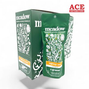 MEADOW DIAMOND INFUSED THC-H PRE ROLLS 4G HIGHWAY MAN HYBRID 2PK/12CT