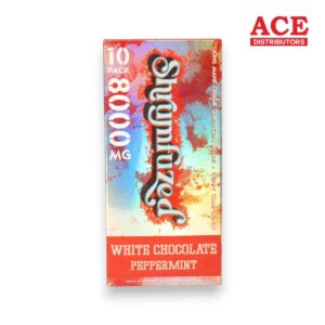 SHRUMFUZED CHOCOLATES 8000MG 10PK 5CT WHITE CHOCOLATE PEPPERMINT