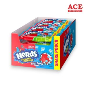 NERDS GUMMY CLUSTERS BERRY PUNCH RUSH 3OZ KING 12CT