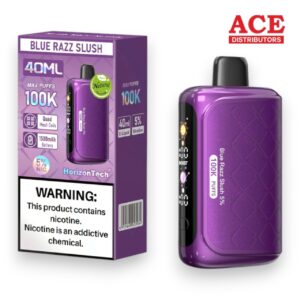 HORIZONTECH 100K PUFF DISPOSABLE 5CT -BLUE RAZZ SLUSHI