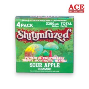 SHRUMFUZED GUMMIES 3200MG 4PK 10CT SOUR APPLE