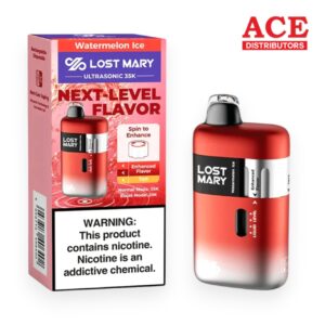 LOST MARY DISPOSABLE ULTRASONIC 35000 PUFF  5CT-WATERMELON ICE