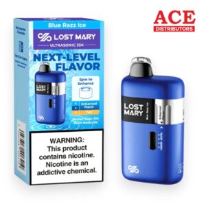 LOST MARY DISPOSABLE ULTRASONIC 35000 PUFF  5CT-BLUE RAZZ ICE