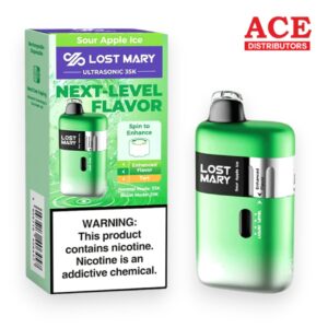 LOST MARY DISPOSABLE ULTRASONIC 35000 PUFF  5CT-SOUR APPLE ICE