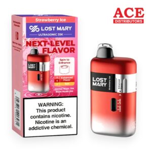 LOST MARY DISPOSABLE ULTRASONIC 35000 PUFF  5CT-STRAWBERRY ICE