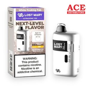 LOST MARY DISPOSABLE ULTRASONIC 35000 PUFF  5CT-WHITE FCUKING FAB
