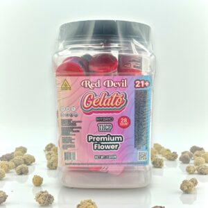 RED DEVIL THCP PREMIUM FLOWER 1GM 28CT -GELATO HYBRID