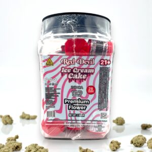 RED DEVIL THCP PREMIUM FLOWER 1GM 28CT -ICE CREAM CAKE INDICA