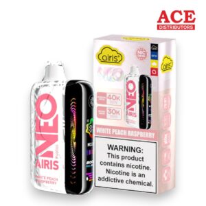 AIRIS NEO P40000 PUFF DISPOSABLE 5CT -WHITE PEACH RASPBERRY