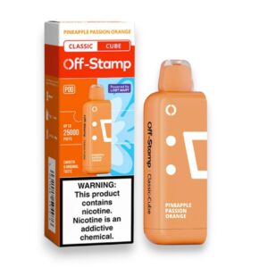 OFF-STAMP CLASSIC CUBE 25000PUFF POD 5CT -PINEAPPLE PASSION ORANGE