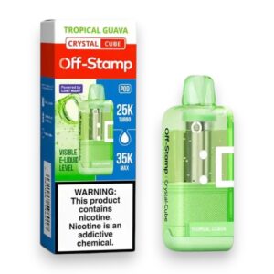 OFF-STAMP X CUBE CRYSTAL 35000PUFF POD 5CT -TROPICAL GUAVA